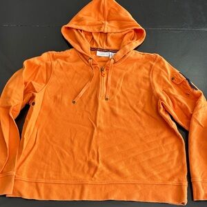 Liz Claiborne Vibrant Orange Zip-Up Hoodie